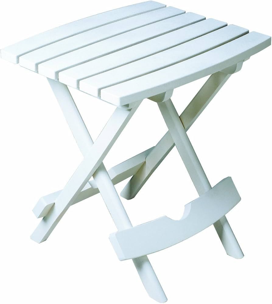 Adams Manufacturing, White 8500-48-3700 Plastic Quik-Fold Side Table | Amazon (US)