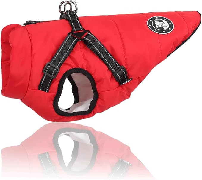 Warm Dog Coats Waterproof Upgrade Dog Clothes for Winter Cold Weather Cozy Dog Coat Dog Jacket wi... | Amazon (UK)