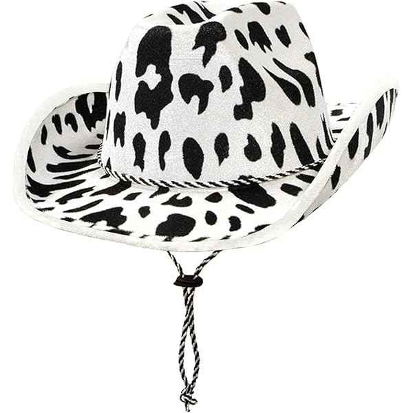 Beistle Cow Print Cowboy Hats – Adjustable Chin Strap, Halloween Costume Dress Up, Wild West Th... | Amazon (US)