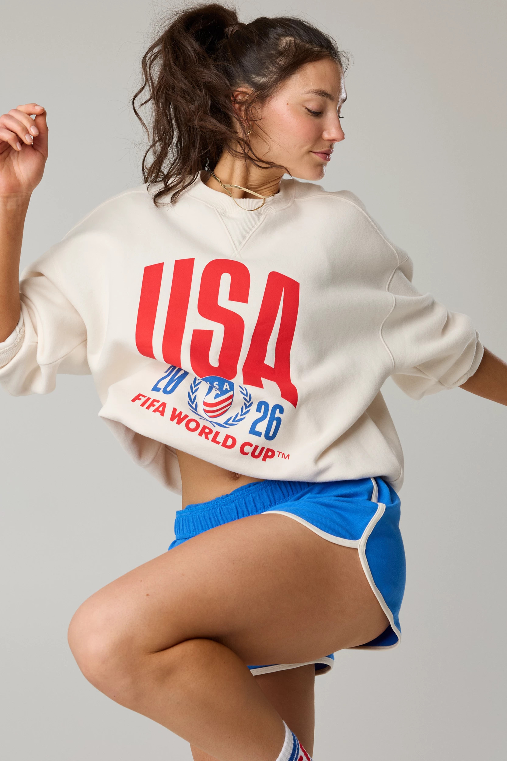 FWC26\u2122 OFFLINE By Aerie Cloud Fleece Oversized Crewneck Sweatshirt | Aerie