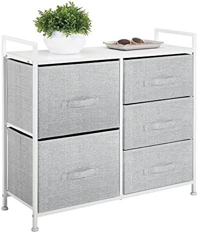 mDesign Storage Dresser Furniture Unit - Large Standing Organizer Chest for Bedroom, Office, Livi... | Amazon (US)