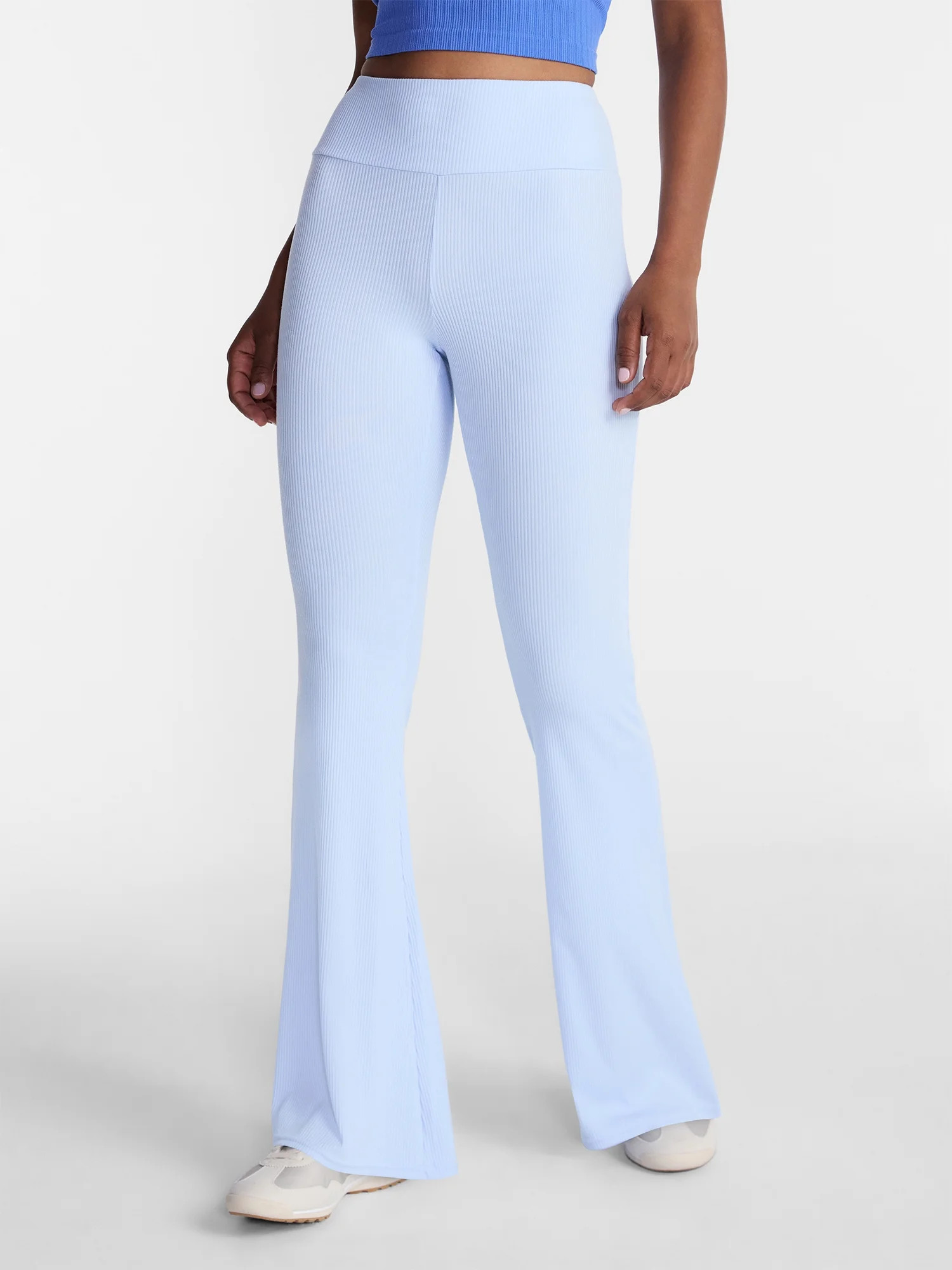 No Boundaries Ribbed Flare Pants 32 Inseam Women s XS-XXL | Walmart (US)