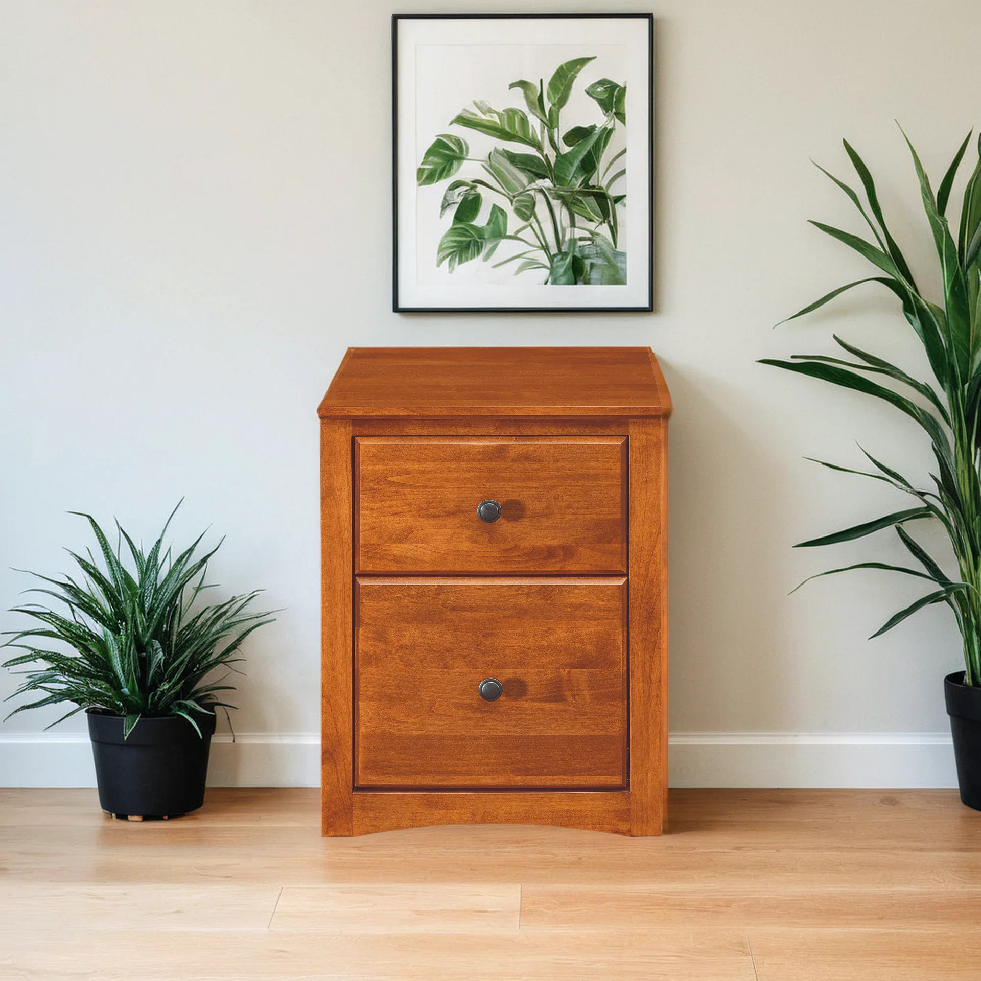 Malani 17.5'' Wide 2 -Drawer Mobile Solid Wood File Cabinet | Wayfair North America