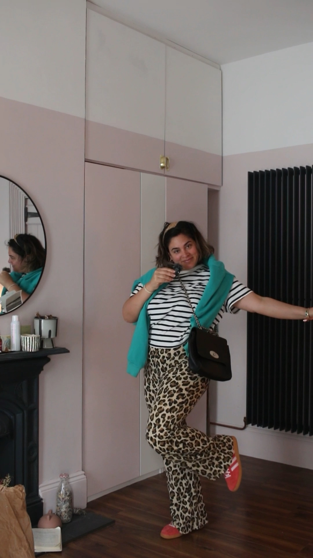 HM striped T-shirt {18} Jumper green TKMaxx {16} Zara leopard flares {xl} Adidas Spezials //midsize fashion // midsize outfits // spring outfits 

#LTKmidsize #LTKspring #LTKstyletip