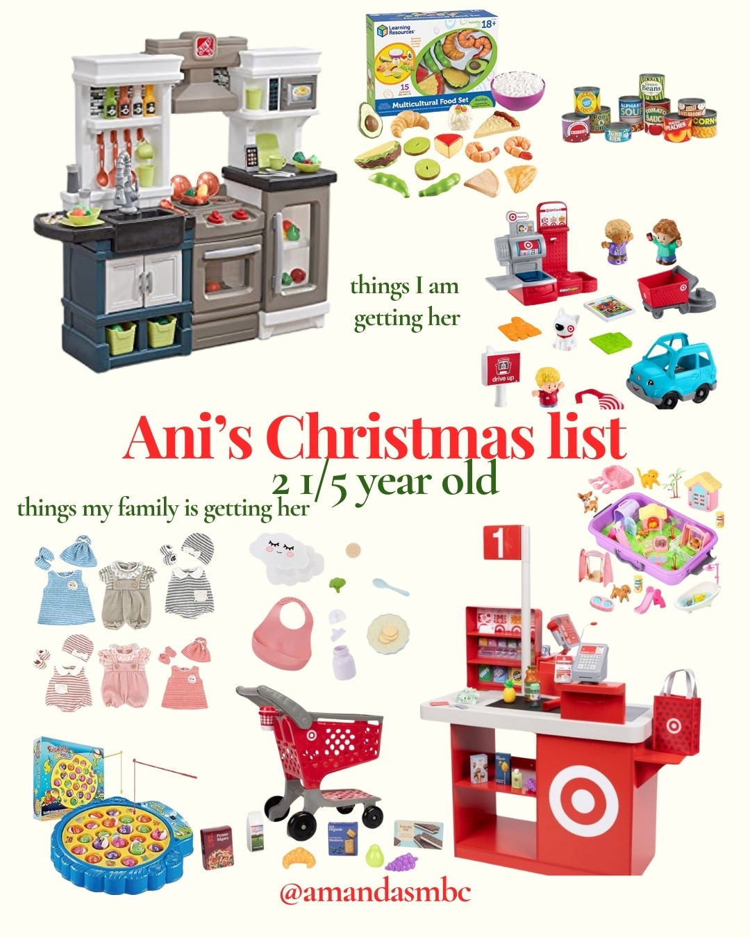 Her Christmas wish list 🎄These are the gifts she’s getting from us + family this year!

#toddlergirl #christmaswishlist #pretendplay #littlepeople

#LTKKids #LTKGiftGuide #LTKHoliday