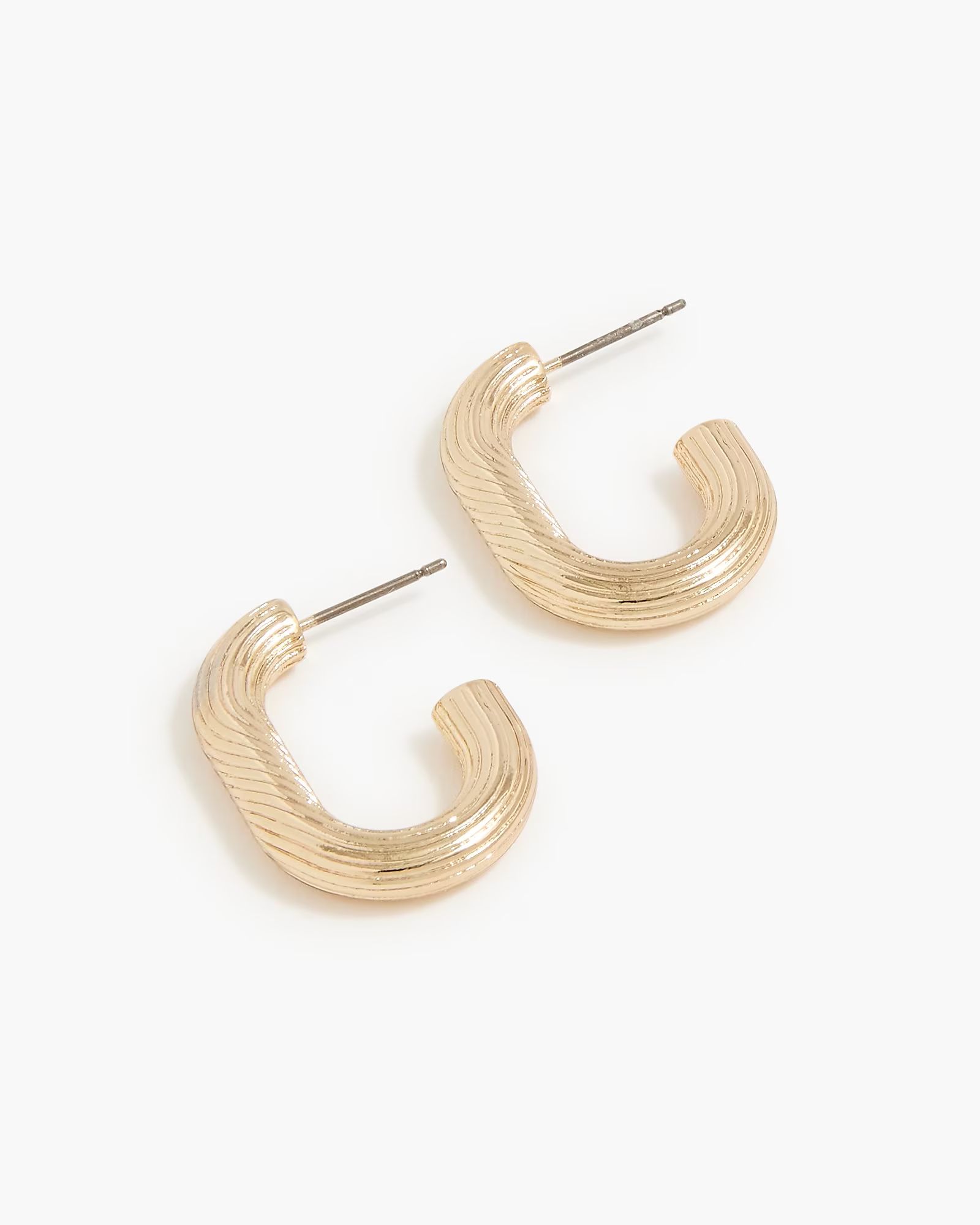 Textured hoop earrings | J.Crew Factory