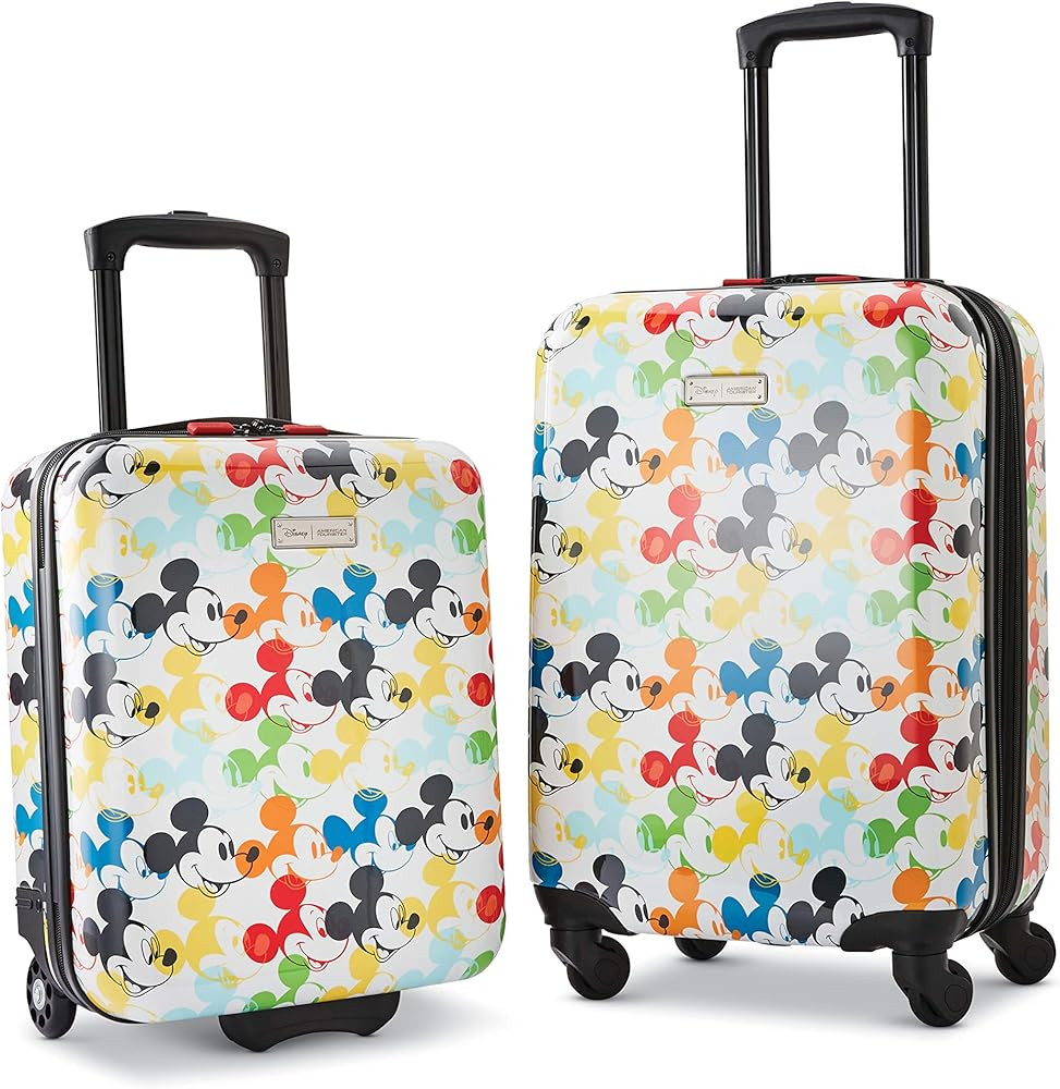 AMERICAN TOURISTER Disney Hardside Luggage with Spinner Wheels, Mickey Mouse 2, 2-Piece Set (18/2... | Amazon (US)