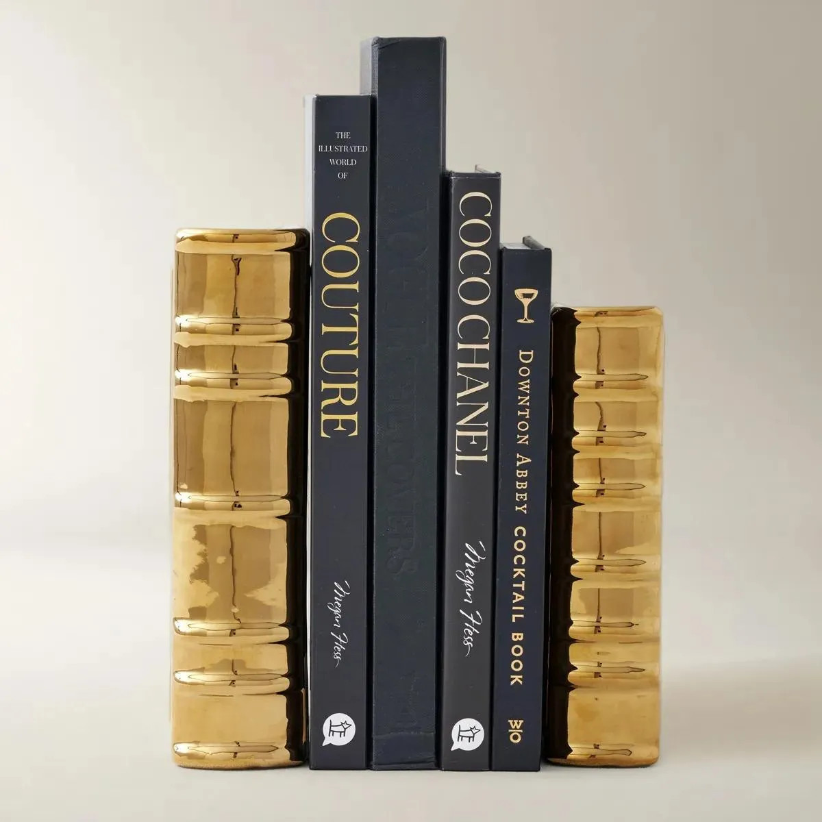 Ceramic Books | Gold | Decor Object | Z Gallerie | Two sizes | Ceramic | Z Gallerie