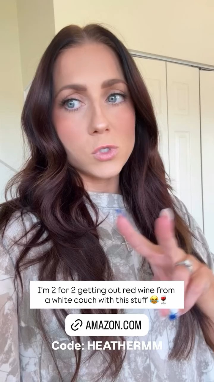 I’m 2 for 2 for getting red wine from a white couch with this stuff 😂🍷 Code: HEATHERMM  

 

#LTKdayinmylife #LTKstorytime #LTKHome