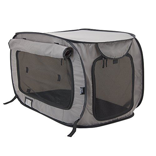 SportPet Designs Large Pop Open Kennel, Portable Cat Cage Kennel, Waterproof Pet bed, Carrier Collec | Amazon (US)