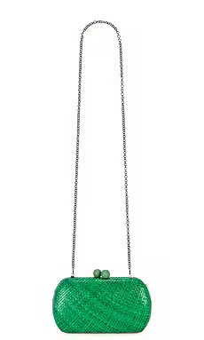 Serpui Clara Clutch in Green from Revolve.com | Revolve Clothing (Global)