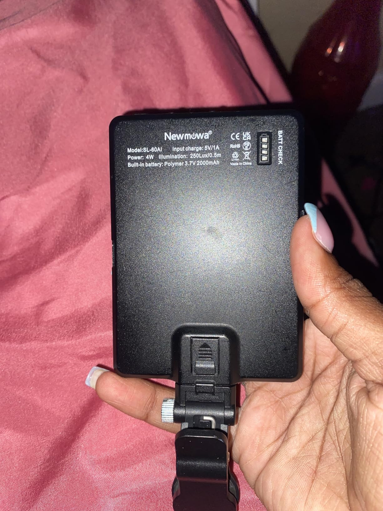 Newmowa 60 LED High Power Rechargeable Clip Fill Video Conference Light with Front & Back Clip, A... | Amazon (US)