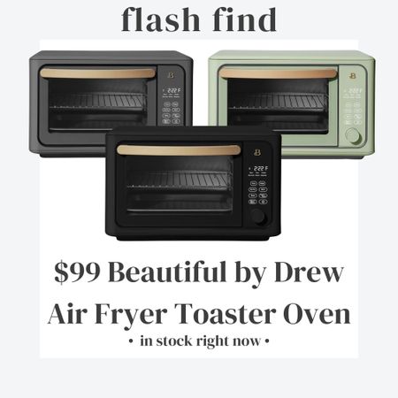 Flash find! 🚨 The beautiful by drew 6 Slice Touchscreen Air Fryer Toaster Oven is $99 right now in black sesame, sage green, and Oyster Gray at Walmart. If you’re looking for aesthetic small appliances for your kitchen, the entire Beautiful line is FULL of them.  

Walmart find. Walmart finds. Walmart home finds. Sale alert. Walmart sale. #walmartfinds #walmart #walmarthome #walmarthomefinds #appliances #airfryer #toasteroven #budgethoe #decorating #kitchen #drewbarryore #beautiful #kitcheninspo #budget #lookforless #sale #clearance #walmartsale 

#LTKhome #LTKunder100 #LTKFind