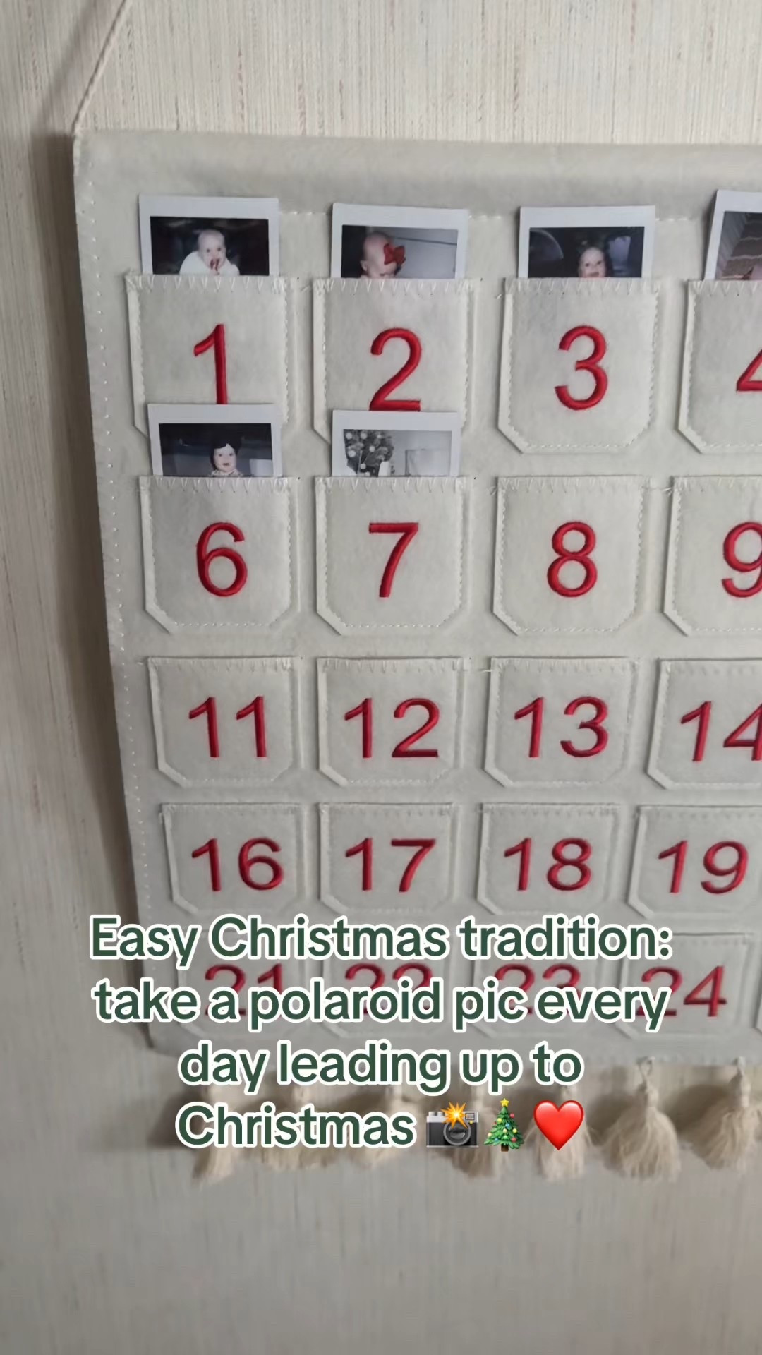 Here is an easy, fun Christmas tradition idea! Take a Polaroid photo every day leading up to Christmas, then at the end of the season stick them in a photo album  

#LTKHoliday #LTKSeasonal #LTKHome
