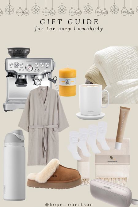 it’s giving allll the cozy vibes! to shop for all the home bodies in your life 🫶🏼

#homebodygiftguide
#homebody 
#giftguide 
#cozyguide
#christmas
#christmascozy
#slippers
#uggs
#breville
#espresso
#coffee

#LTKHolidaySale #LTKGiftGuide #LTKHoliday