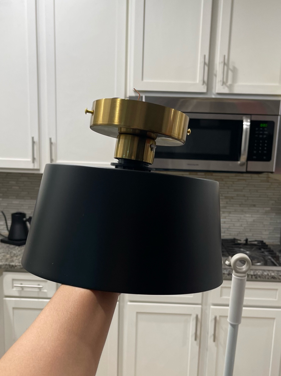 Black and gold ceiling mount light fixture 


#LTKfindsunder50