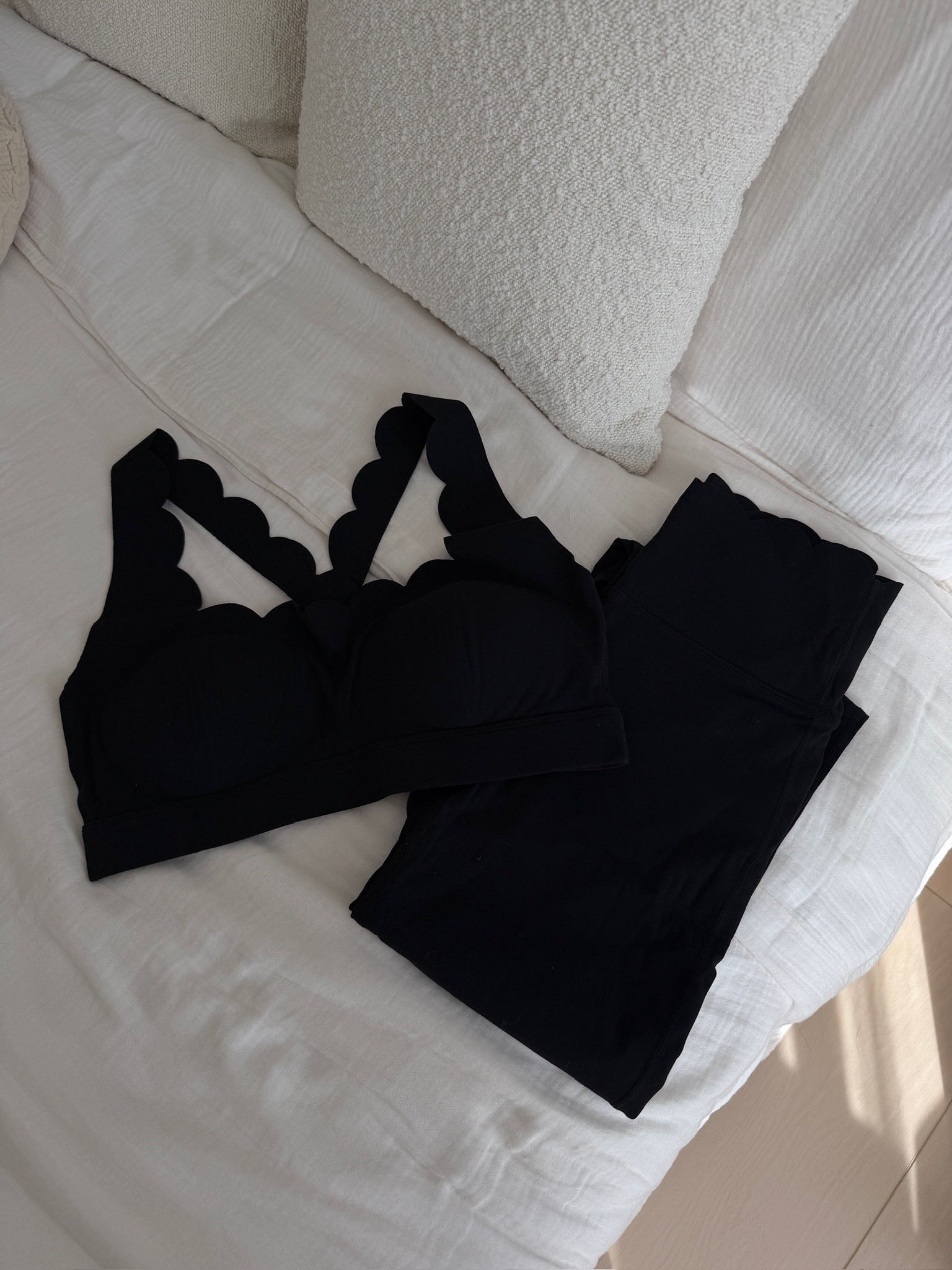Sharing one of my favorite activewear sets for spring - love the scallop details! 

#LTKSeasonal #LTKfitnessgoals #LTKootd