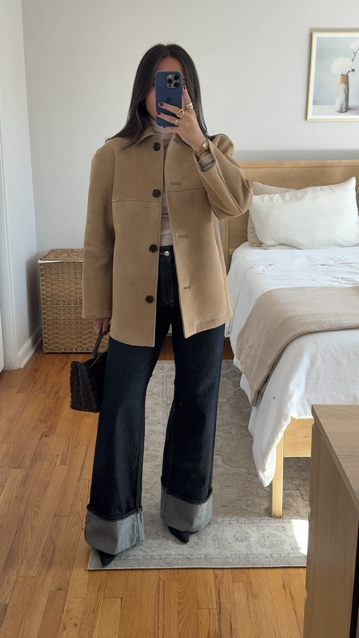 Turtleneck is old COS
Jacket: size 4
Jeans are old Zara