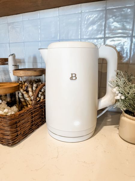 Electric kettle
White and gold electric kettle
Beautiful by drew Barrymore 

#LTKhome #LTKGiftGuide #LTKHoliday