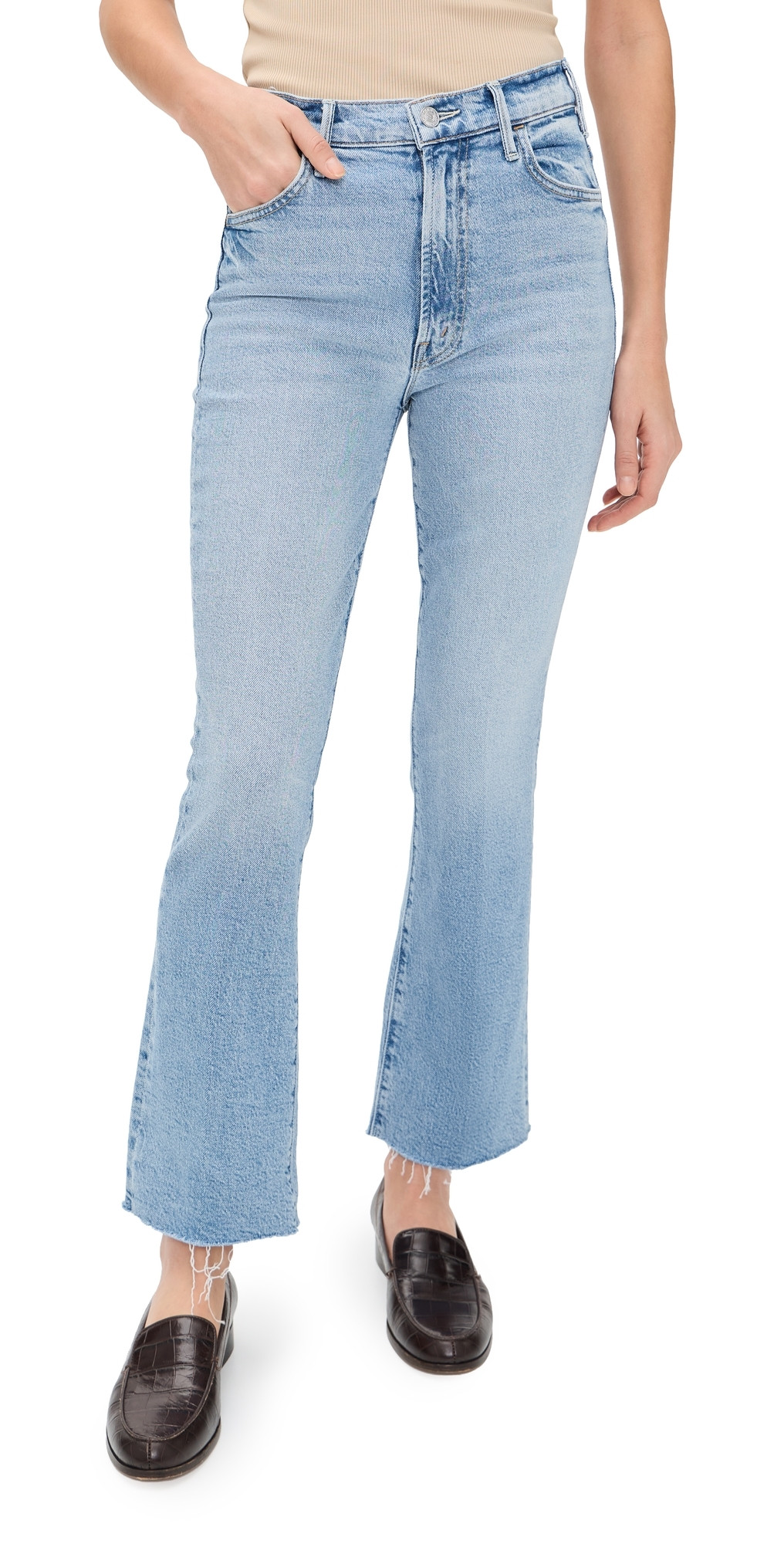 MOTHER The Hustler Ankle Fray Jeans Sow Surreal 26 | Shopbop