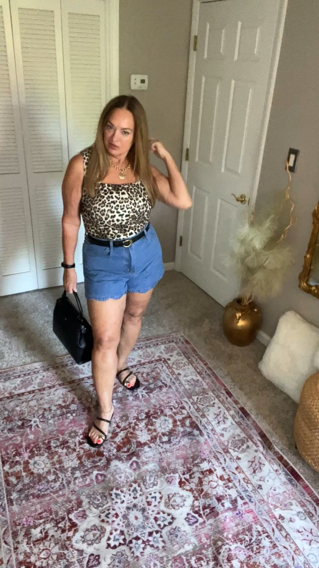Viral skims like top now available in leopard print. Love the square neckline.
Check out my gold toe sandals.

#LTKgrwm #LTKootd #LTKmorningroutine