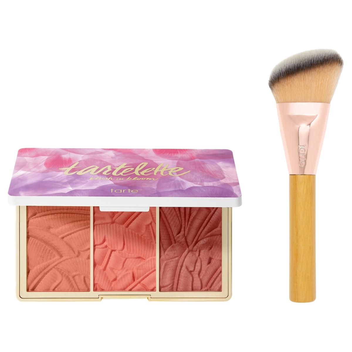 tarte Blush in Bloom Amazonian Clay Blush Palette and Brush - 22634343 | HSN | HSN