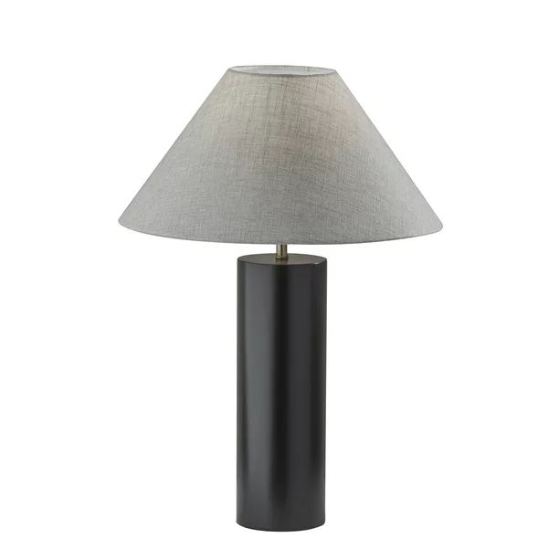 Adesso Martin Table Lamp, Black Poplar Wood with Antique Brass Accent | Walmart (US)