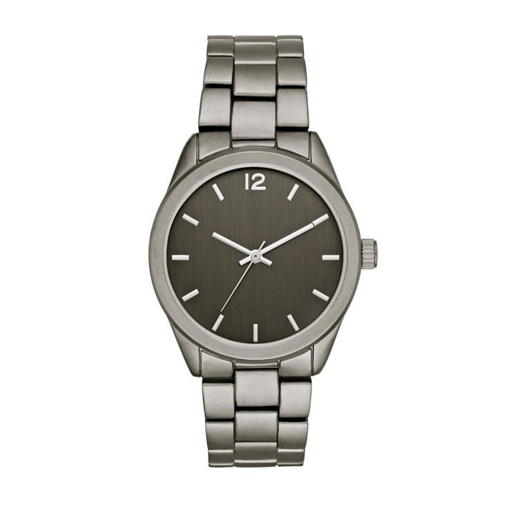 Men's Matte Bracelet Watch - Goodfellow & Co™ Dark Gray | Target