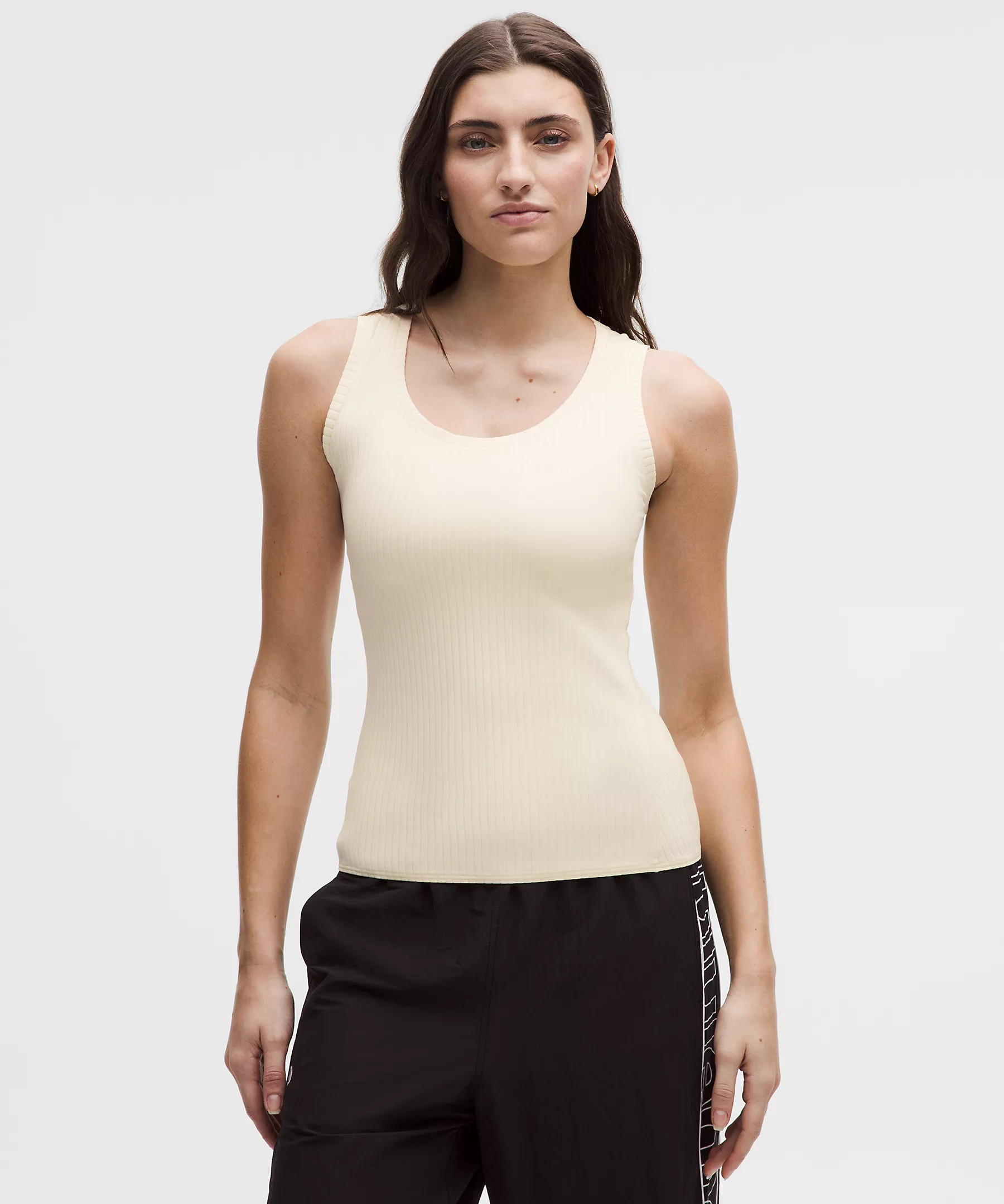 Wundermost Ultra-Soft Ribbed Nulu Scoop-Neck Tank Top | Lululemon (US)