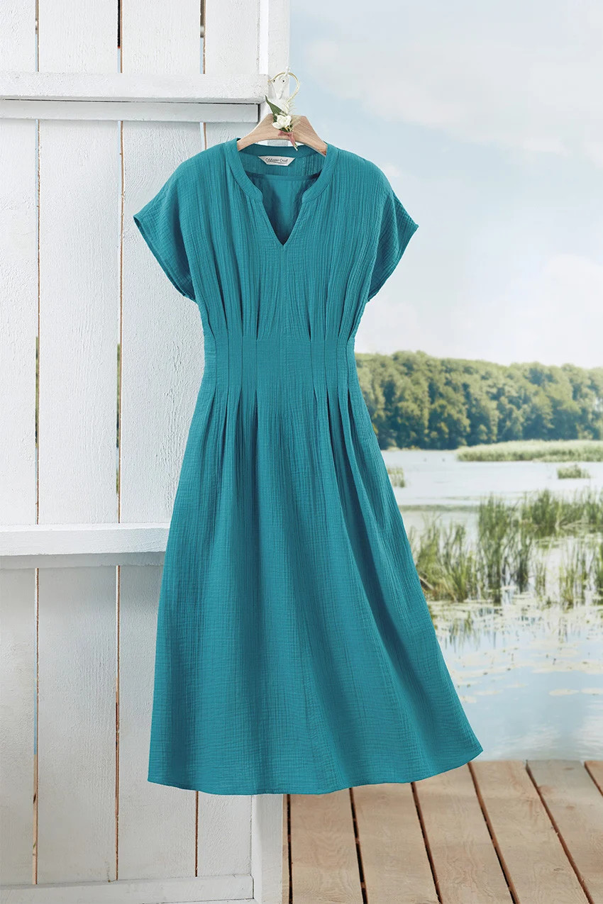 Celeste Cotton Gauze Dress | Coldwater Creek