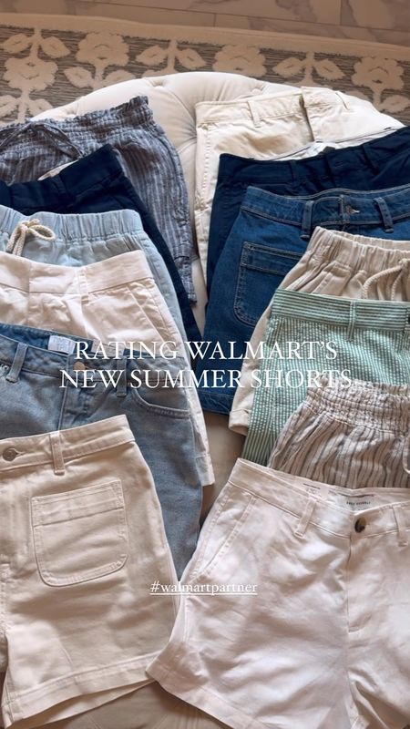As someone who is VERY picky about their summer shorts, I decided that it would be fun rate from 1 to 10 all of @Walmart’s new shorts they released for this summer (well not all, but as many as I could get my hands on!😁). #walmartpartner I was pleasantly surprised that I liked them all! The length of their inseams was perfect and they were all very comfortable. My favorites were definitely the seersucker shorts and the cutoff denim shorts. The front pocket denim shorts were also 😙🤌 *chefs kiss*! @walmartfashion #walmartfashion 

#LTKVideo #LTKStyleTip #LTKFindsUnder50