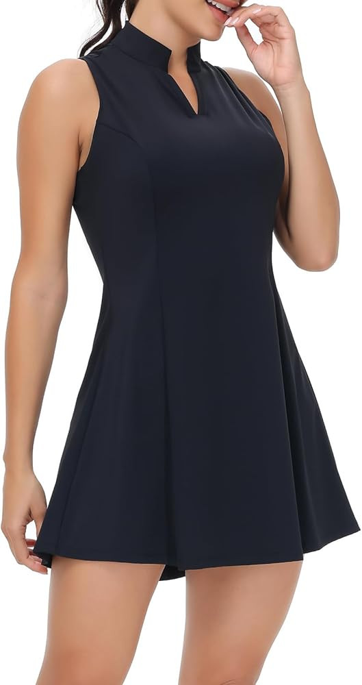 Tennis Golf Dress for Women Workout Active Athletic Dresses with Shorts 2 Piece Sets Outfits Cute... | Amazon (US)