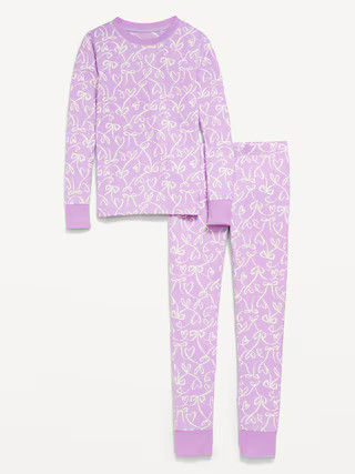 Printed Snug-Fit Graphic Pajama Set for Girls | Old Navy (US)