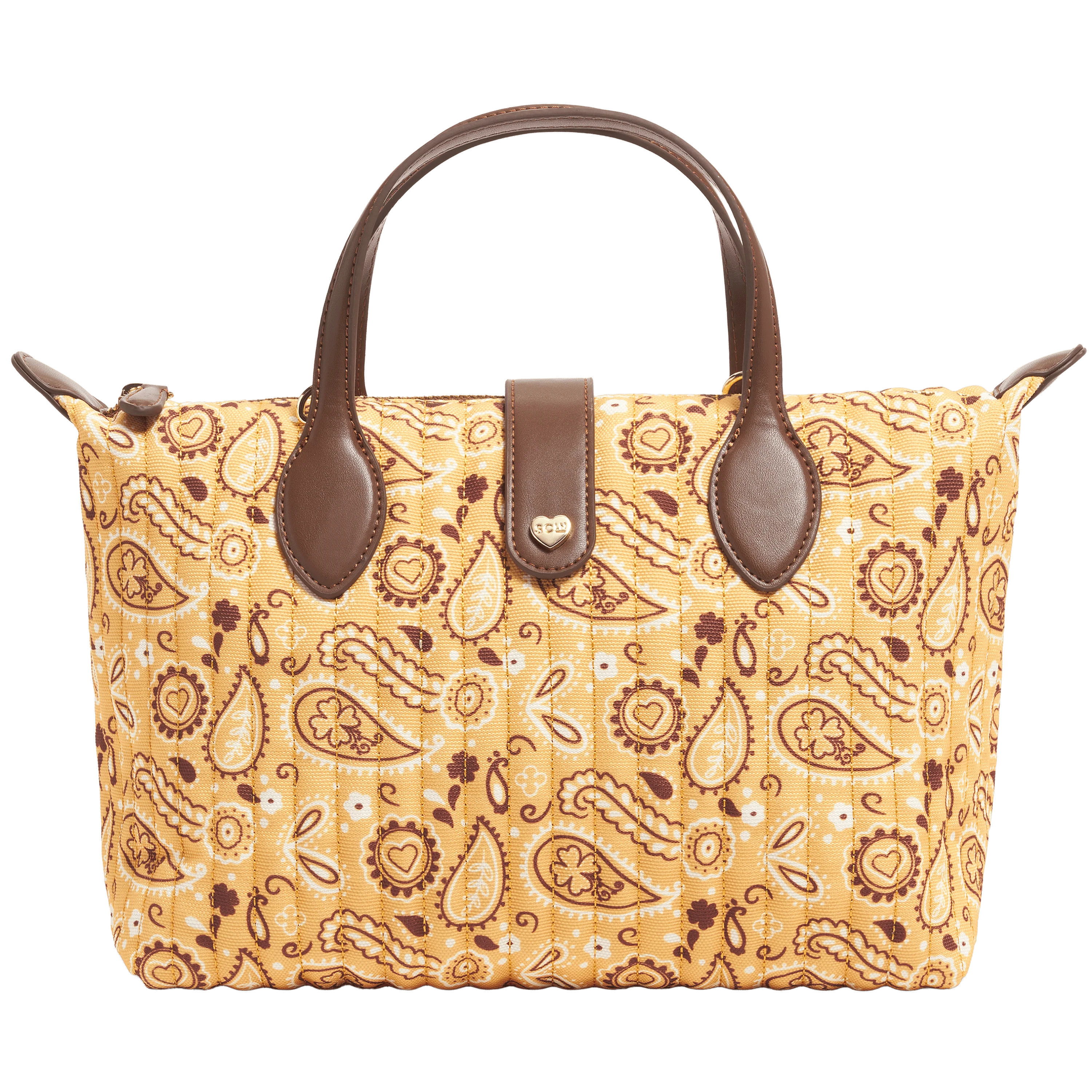 Pouchette Crossbody Bag 03 by Stoney Clover Lane Ochre Paisley Nylon | Stoney Clover Lane