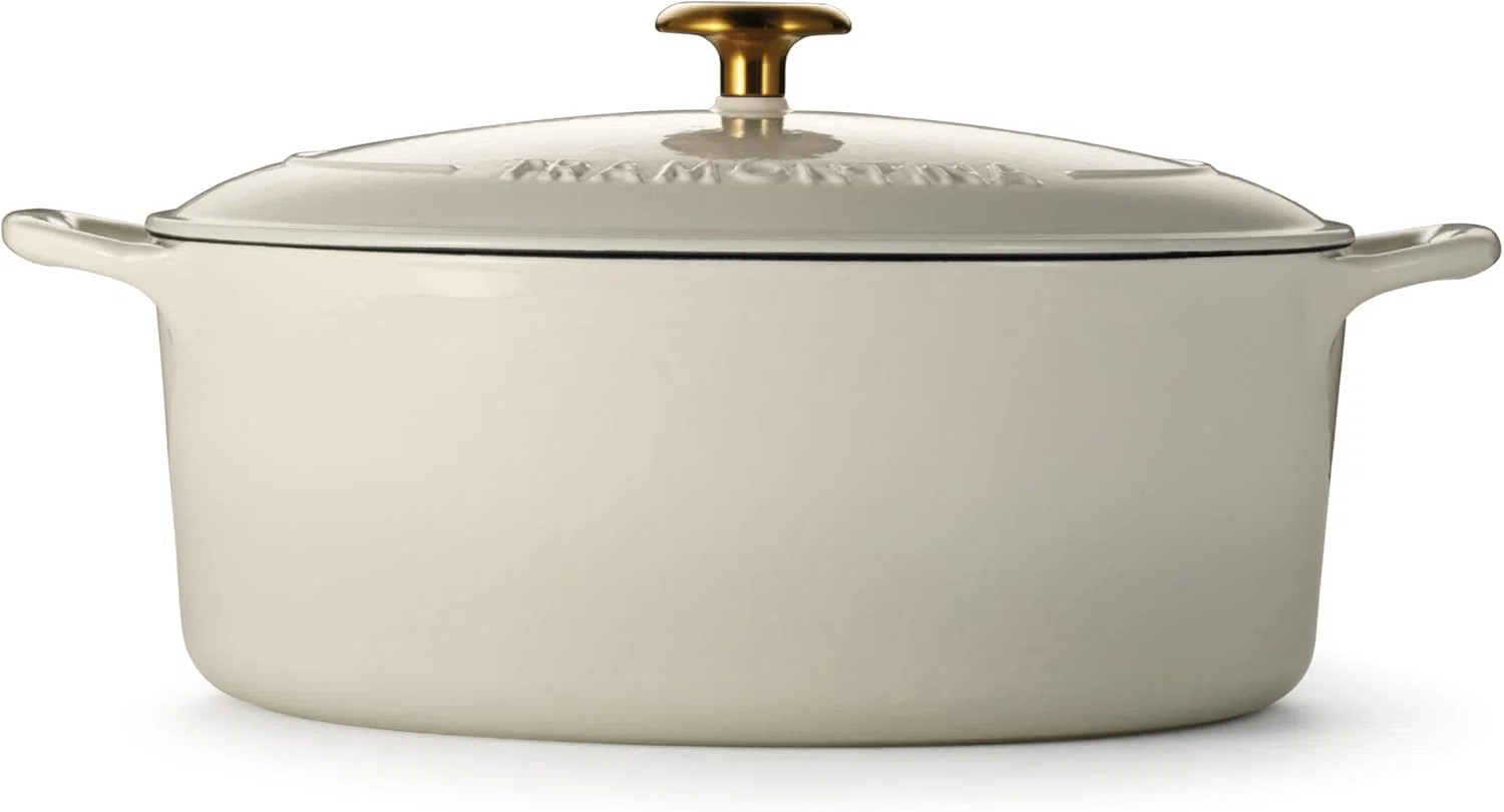 Tramontina Bestow Enameled Cast Iron Dutch Oven Pot with Lid, Round | Wayfair North America