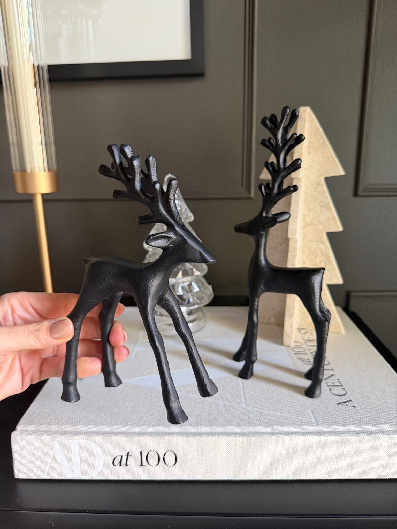 These cute lil reindeer are selling out fast at 🎯! Also come in gold.