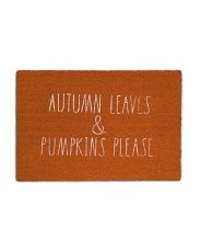 24x36 Autumn Leaves And Pumpkins Please Doormat | Home | T.J.Maxx | TJ Maxx