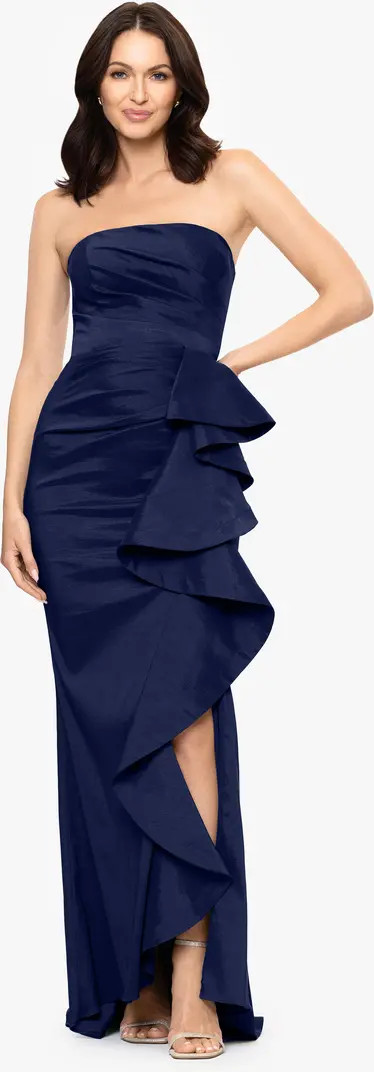 Strapless Cascade Ruffle Gown | Nordstrom