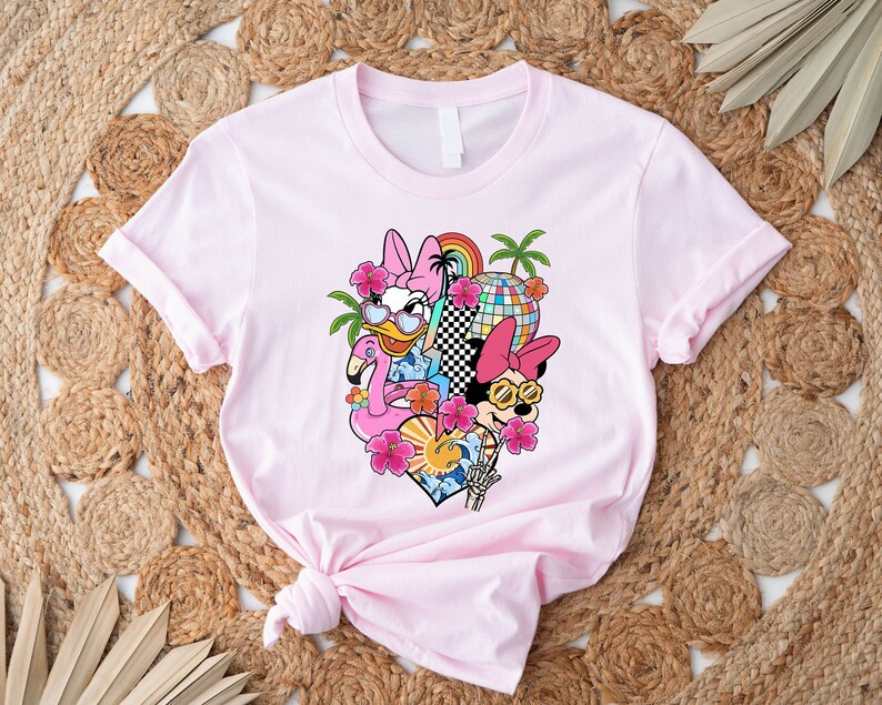 Retro Minnie and Daisy Shirt, Minnie and Daisy Summer Shirt, Beach Shirt, Summer Women Tshirt, Di... | Etsy (US)