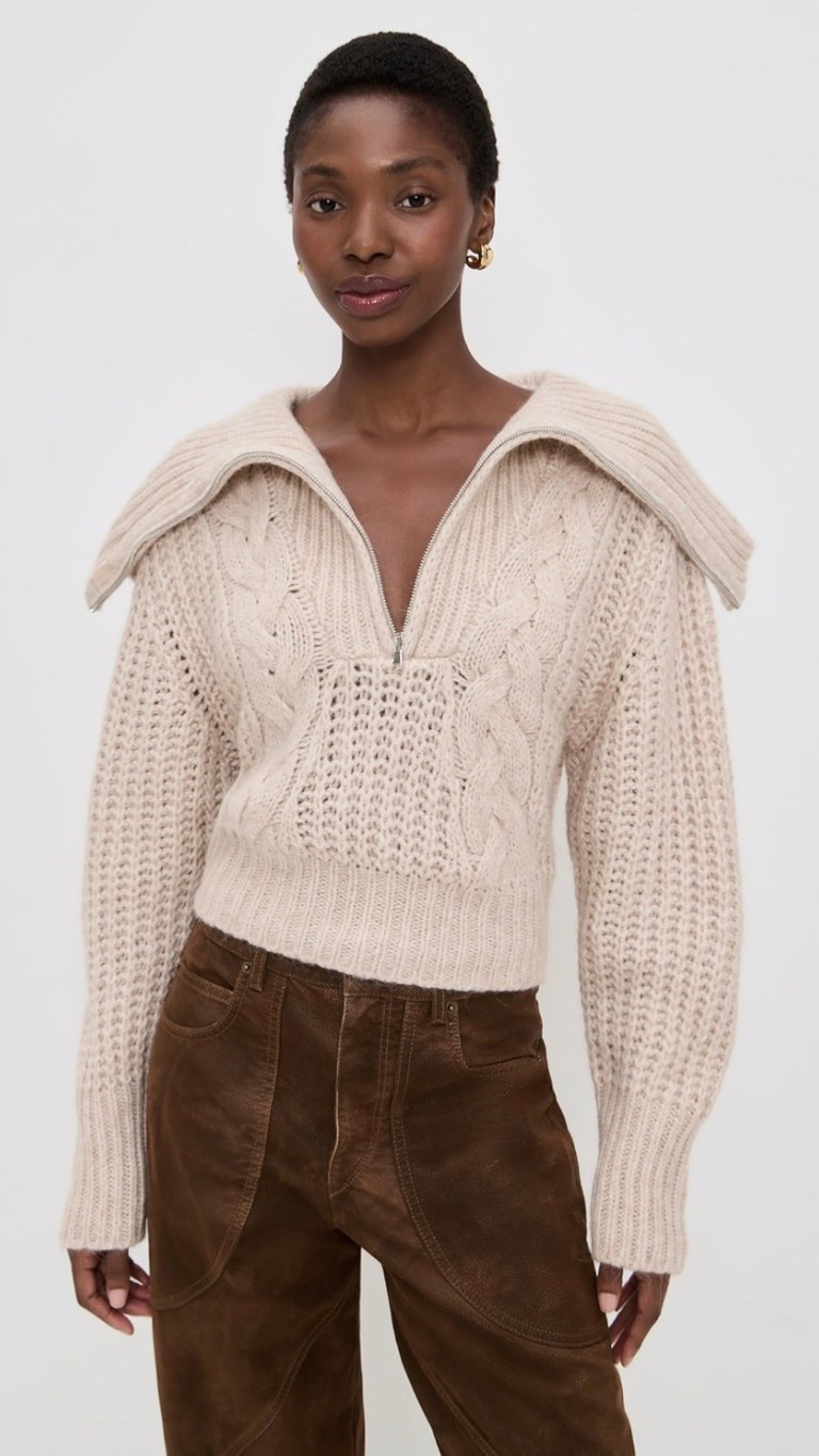 Love this alpaca/wool blend sweater! Take an extra 30% off the sale price with code EXTRA30.