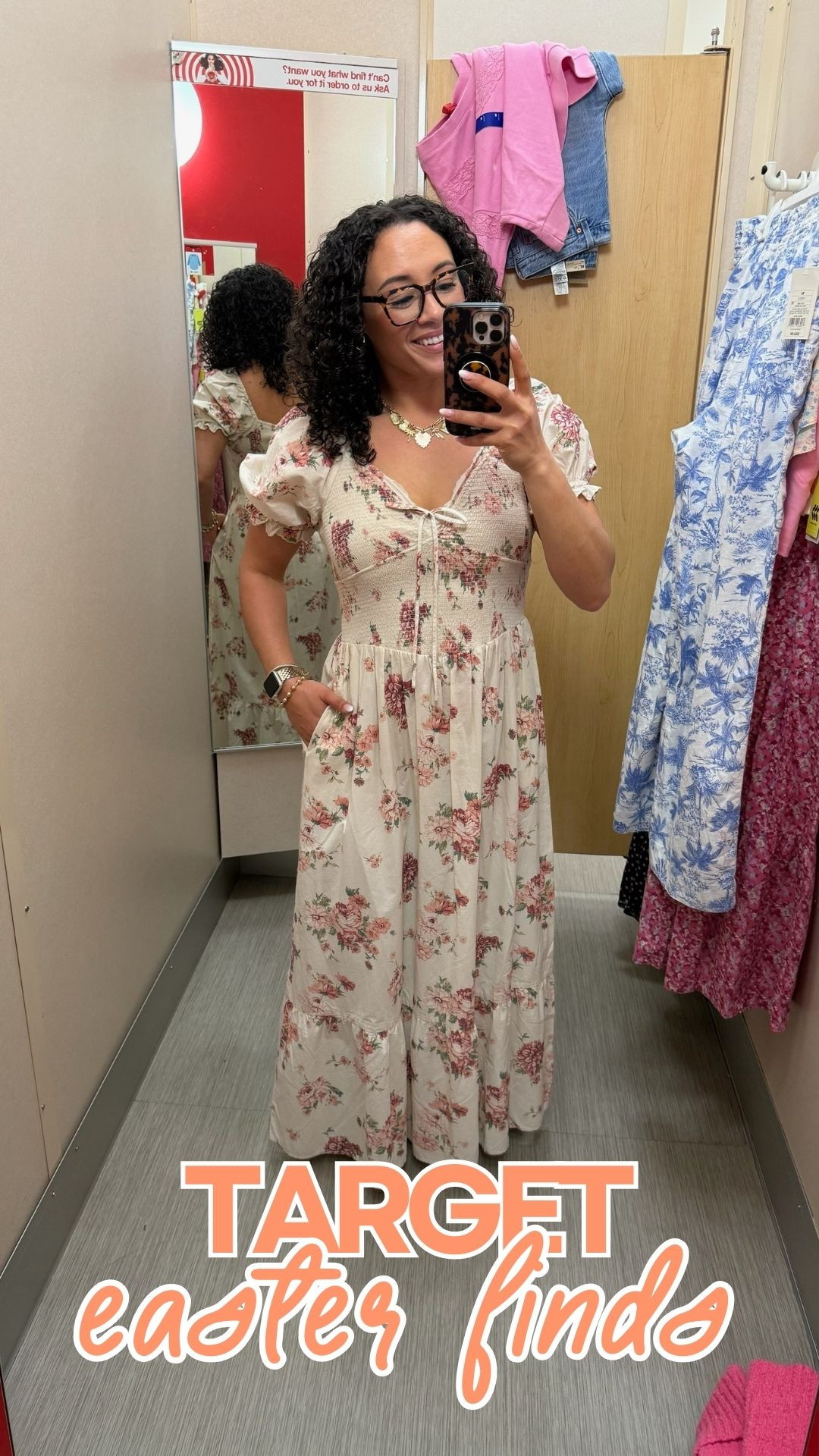 Target Easter dress! I love this floral print and smocked bodice. Add a cute neutral shoe to complete the look. 

 #LTKootd #LTKmomlife #LTKSeasonal