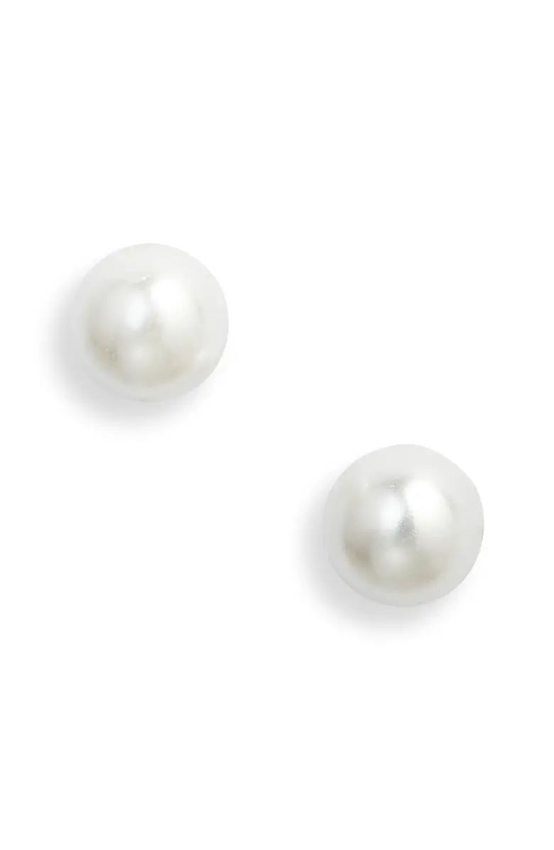 5mm Imitation Pearl & Sterling Silver Stud Earrings | Nordstrom