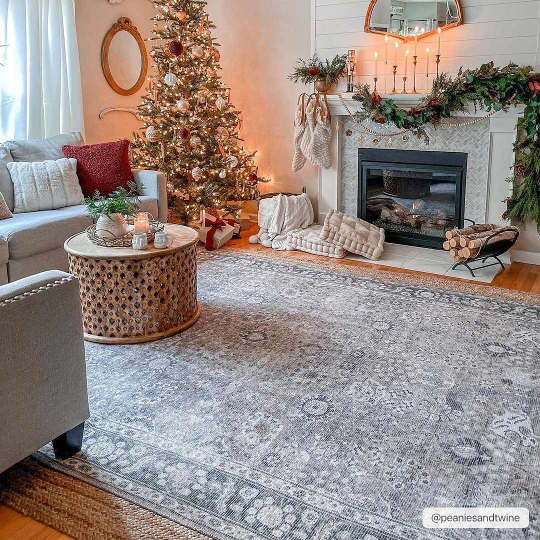 Brown Ganyangan Washable Rug | Boutique Rugs