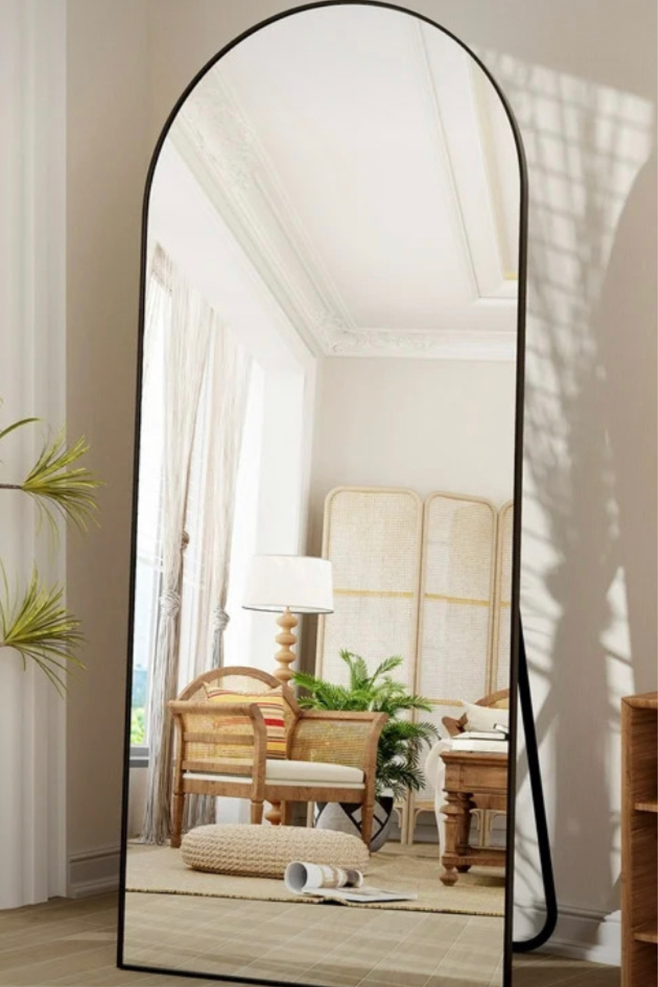 Such a good deal for a huge floor length mirror. Add a statement to your room! 

#LTKSeasonal #LTKSaleAlert #LTKHome
