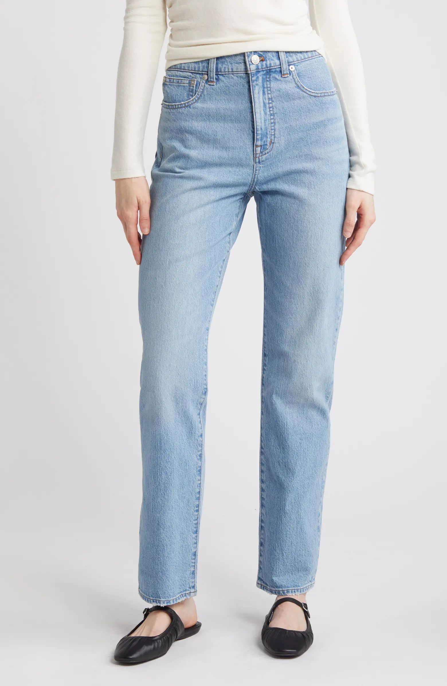 Madewell The '90s High Waist Straight Leg Jeans | Nordstrom | Nordstrom