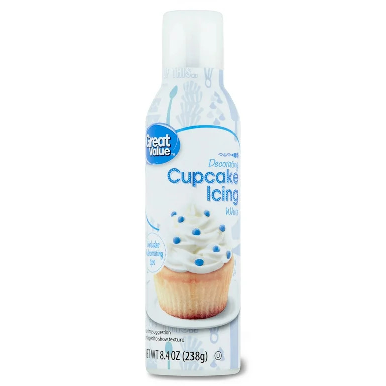 Great Value White Cupcake Icing, 8.4 oz | Walmart (US)