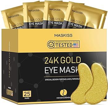 Maskiss 24k Gold Under Eye Patches (25 Pairs), eye mask, Collagen Skin Care Products, Eye Patches... | Amazon (US)