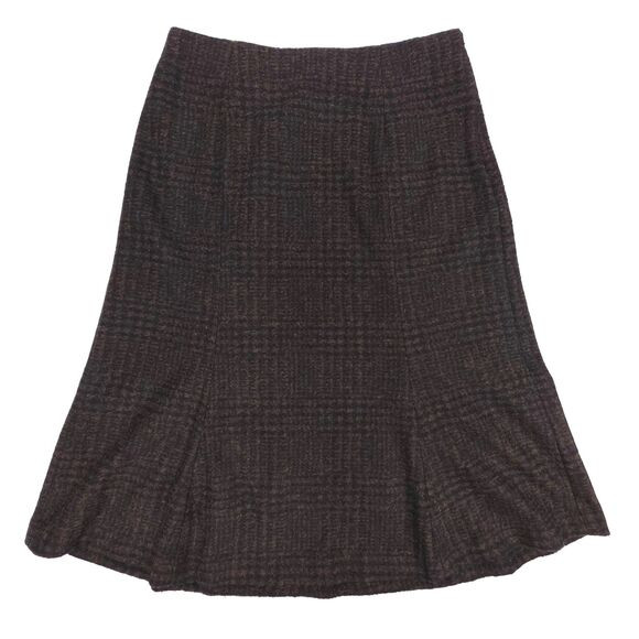 NEW Uniqlo Wool Flared Skirt Plaid Aline Midi Money Quiet Luxury Academia Preppy | Poshmark