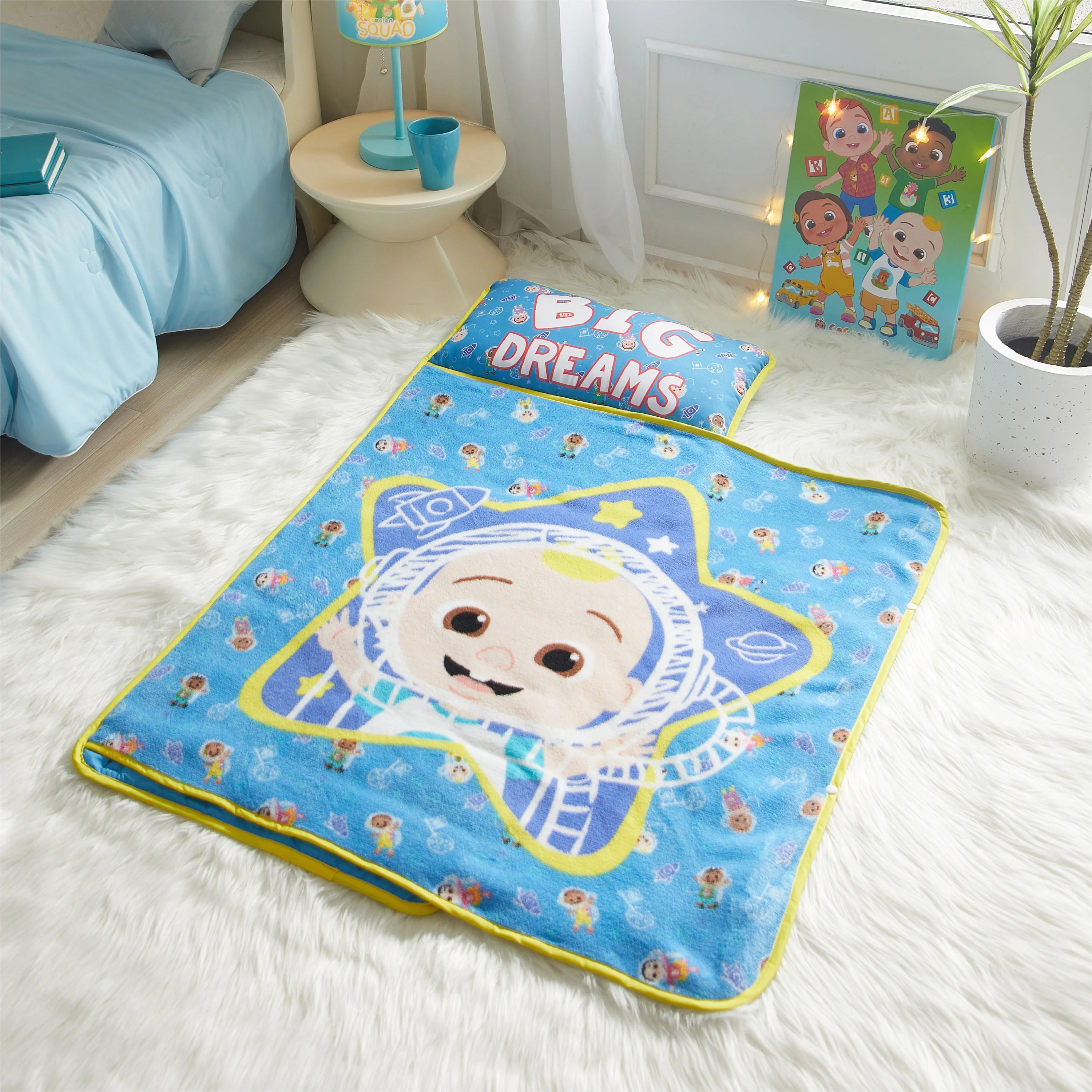 Cocomelon JJ Nap Mat, Blue, 21 x 46 , Polyester | Walmart (US)