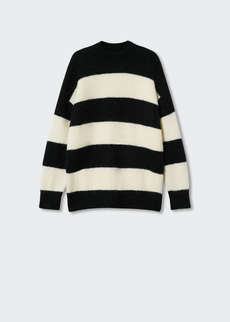 Oversized striped sweater -  Women | Mango USA | MANGO (US)